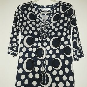 DVF‎ FURSTENBERG Silk Print Knit Shift Dress